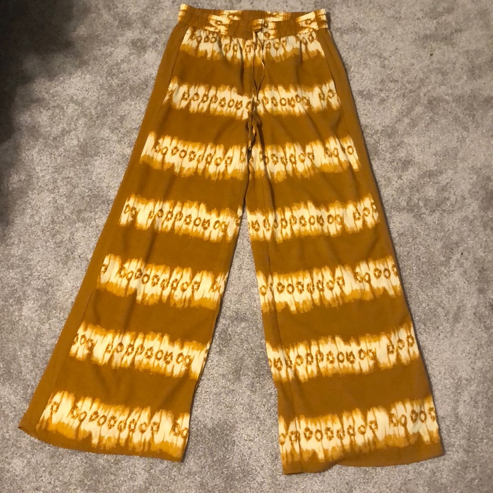 Beautiful yellow tie dye pants